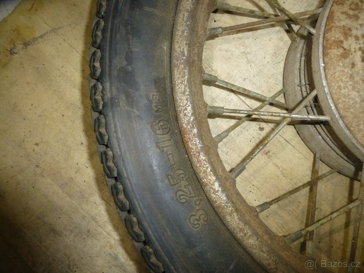 Kolo 3,25-16 a pneumatika 3,5-15 - 3