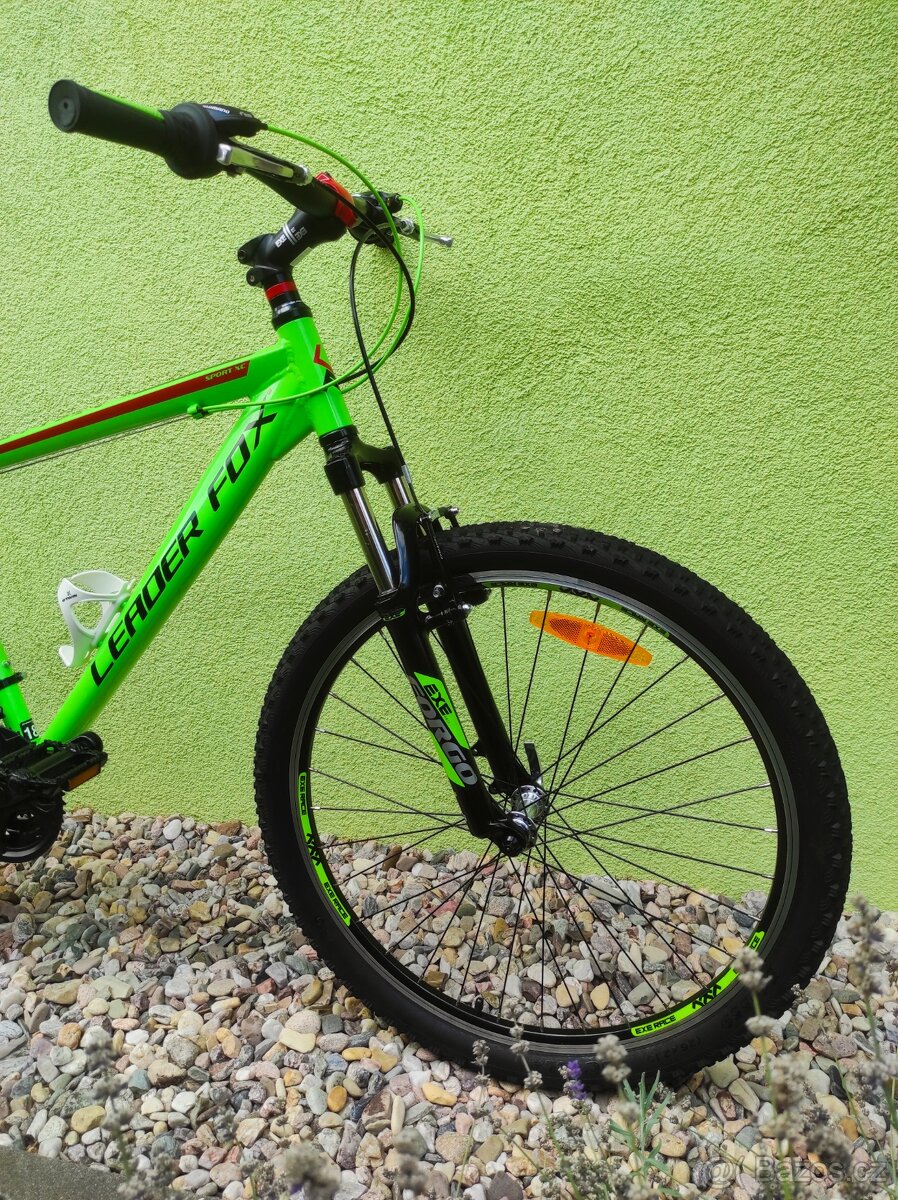 Značkové horské kolo Leader Fox 26"/18" (limetka) - 3