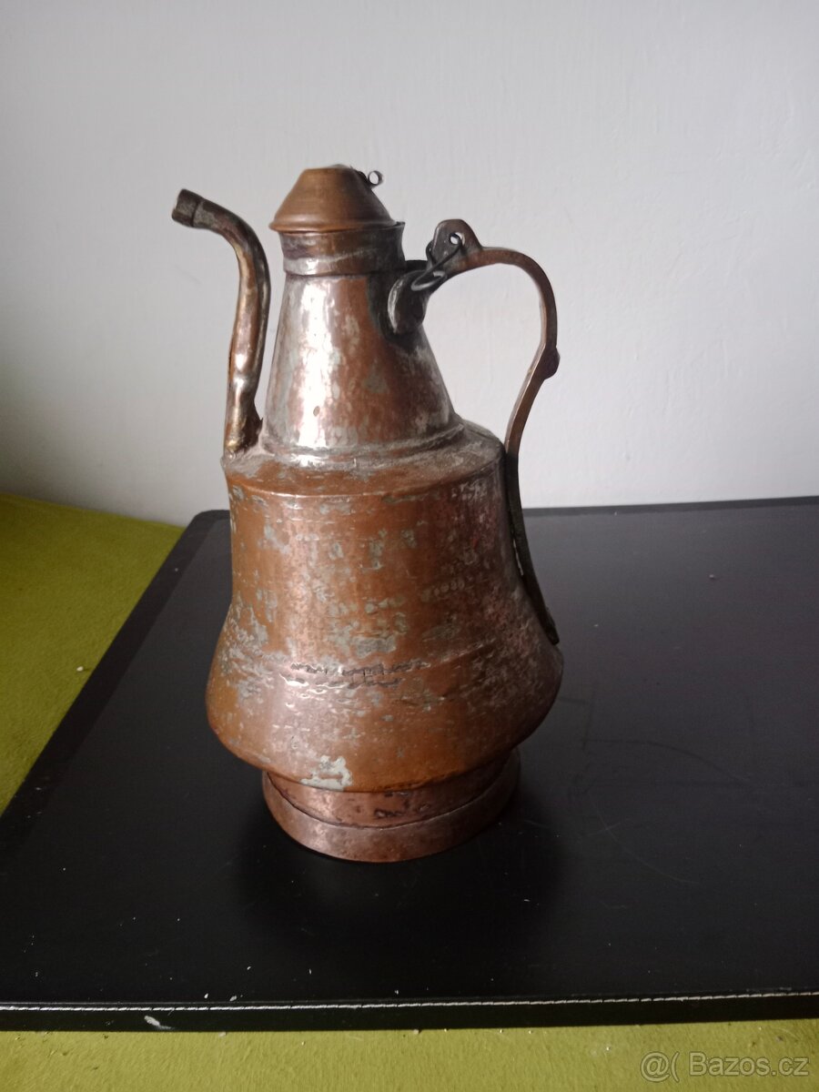 Konvice měděná masivní starožitnost - 3