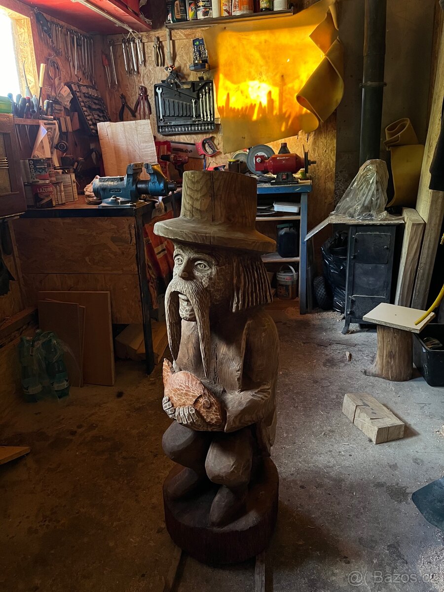 Dřevěné sochy do zahrady - 3