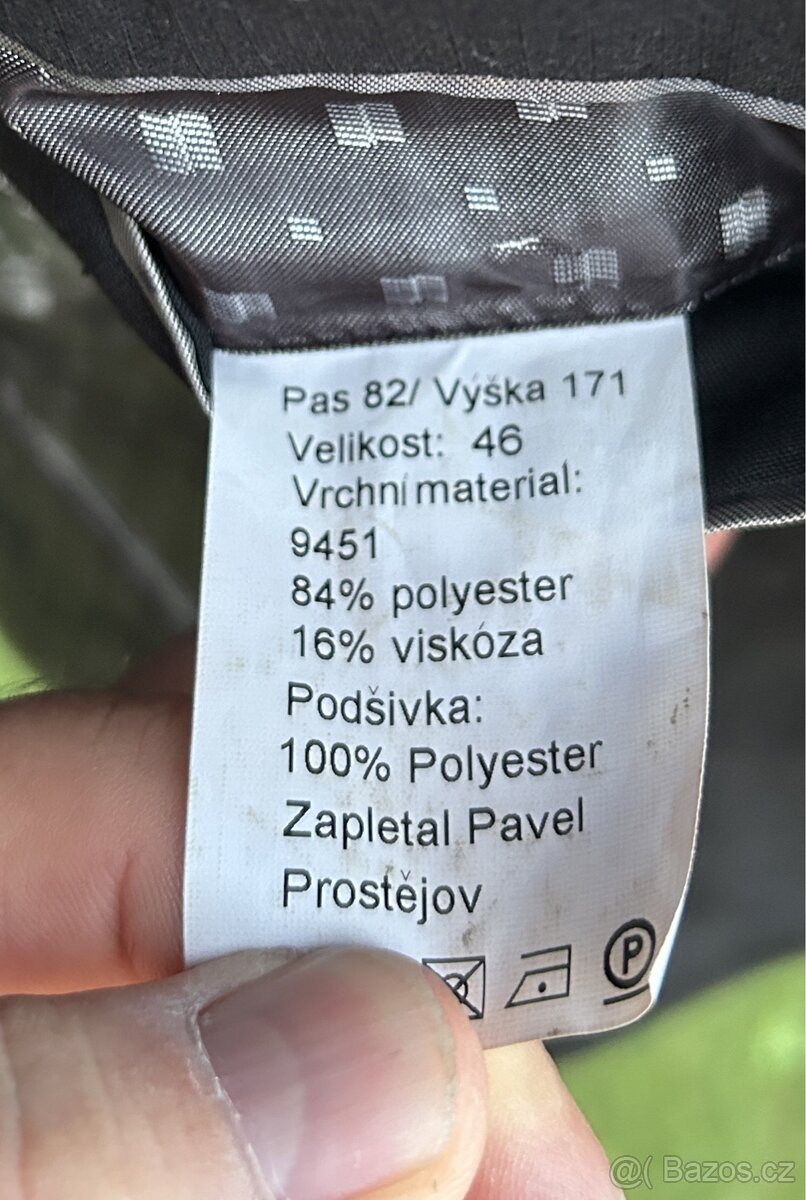 Panský oblek 46 zn. Zapletal Pavel Prostějov - 3