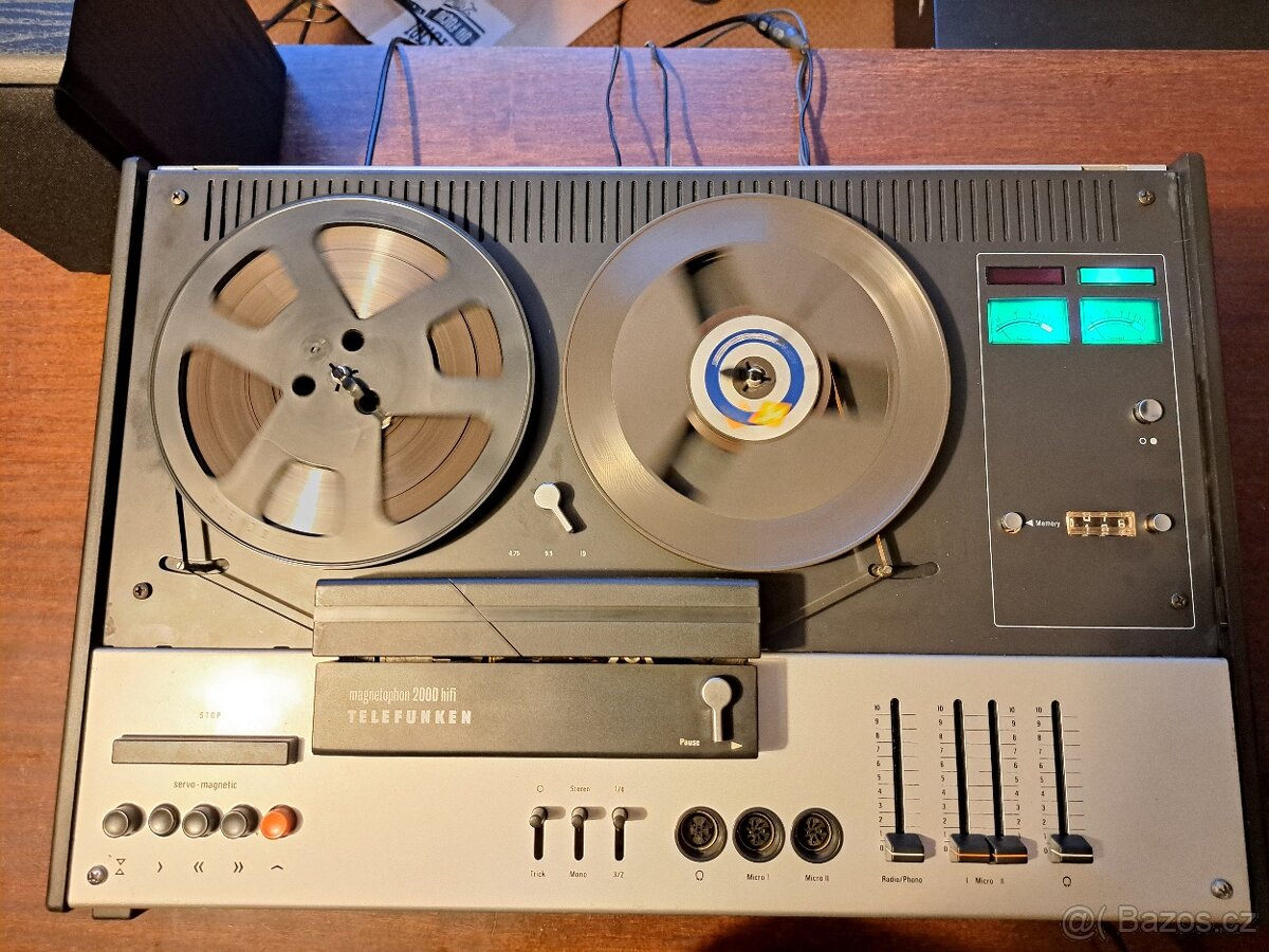 Kotoučový magnetofon Telefunken M 2000 funkční - 3