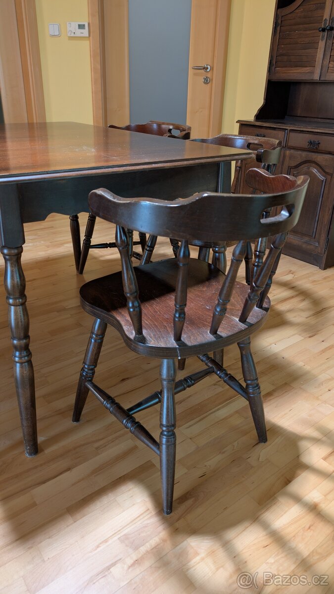 Retro jídelní stůl a židle - 3