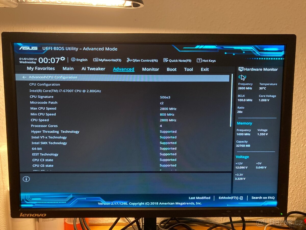 Intel Core i7-6700T procesor - 3