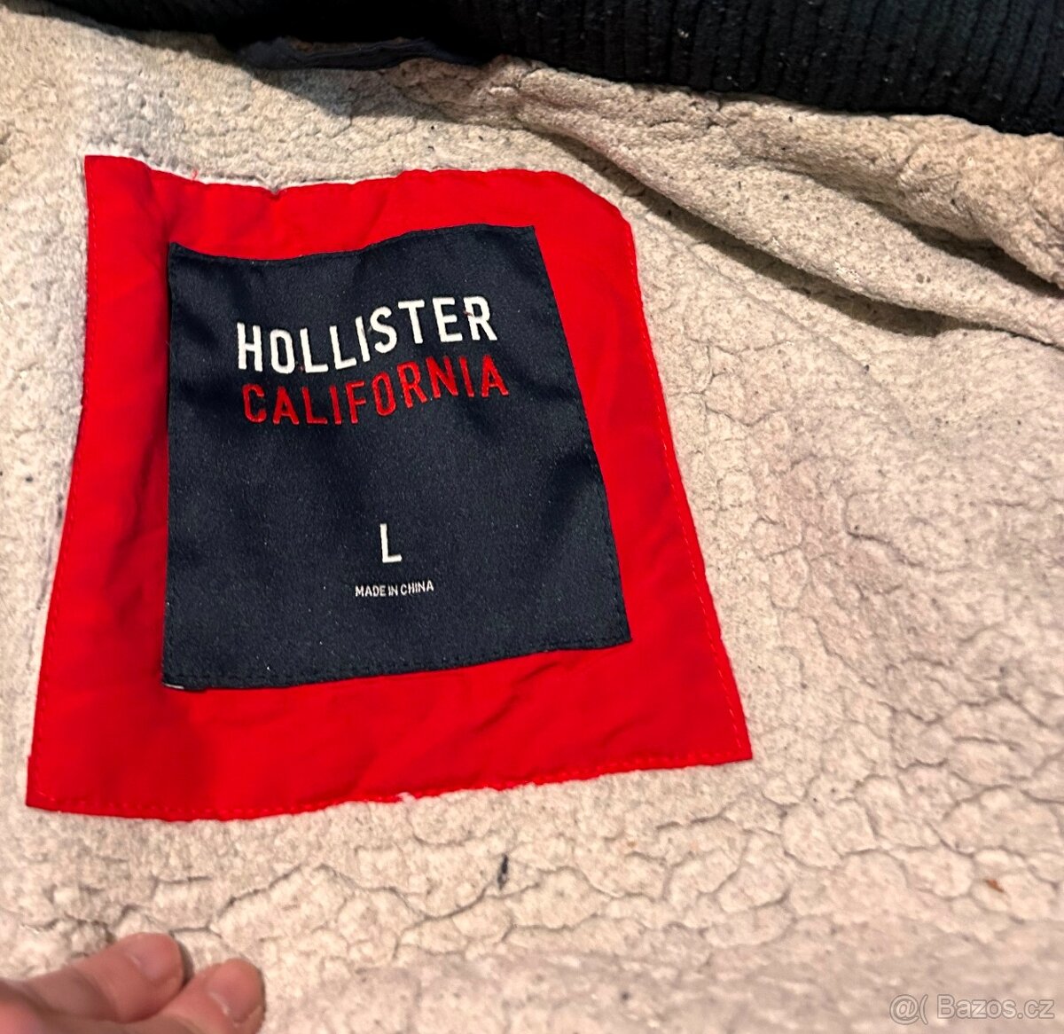 HOLLISTER PÁNSKÁ NAVY ZIMNÍ BUNDA L - 3