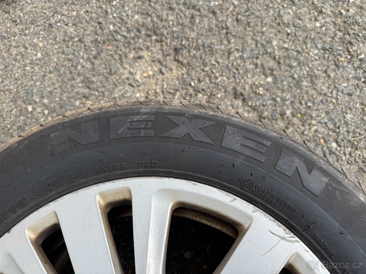Alu kola 5x112 Audi + letní pneu 225/55 R16 - 3