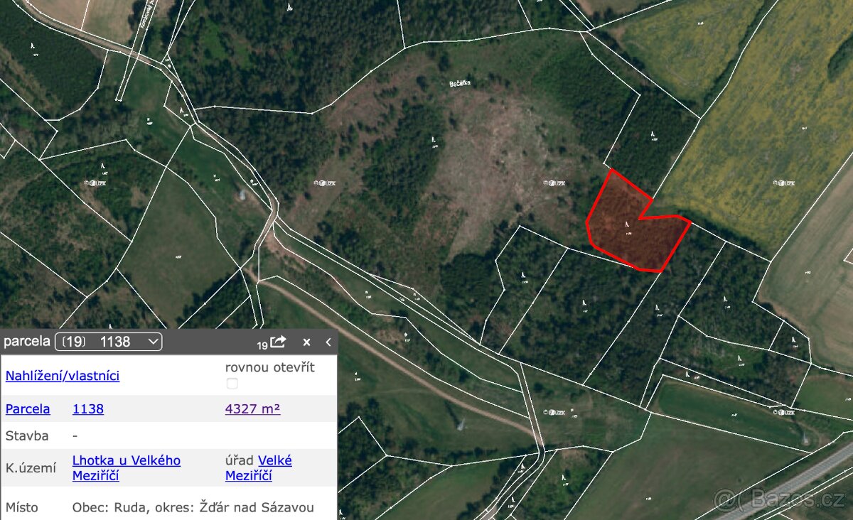 Prodej lesů v k.ú. Lhotka u Velkého Meziříčí - 3