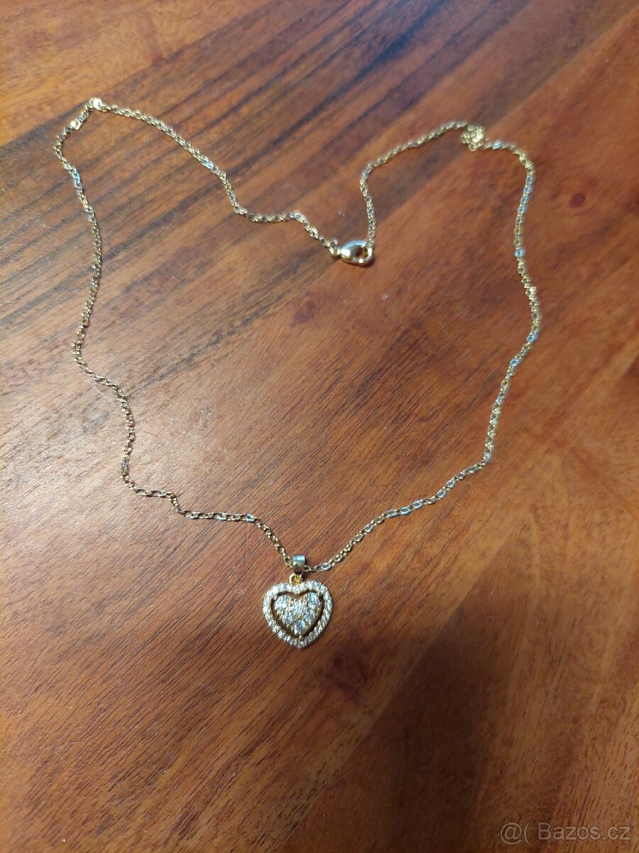 Řetízek a přívěsek, nový - 3