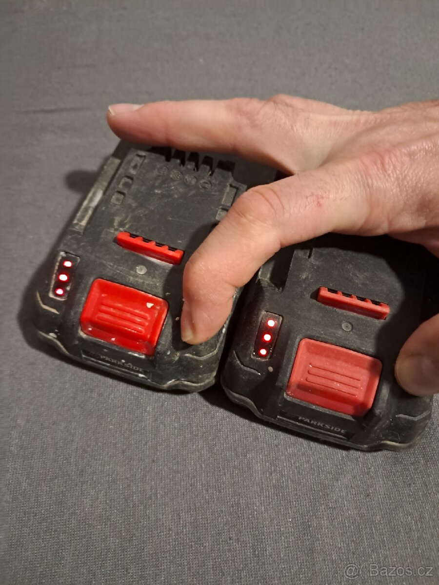 Prodám 2x Aku Parkside Performance 20V (2,5 Ah) - 3