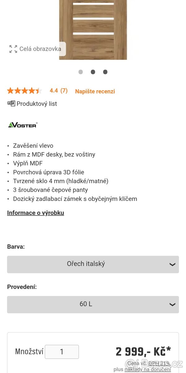 Prodám nové interiérové dveře - 3
