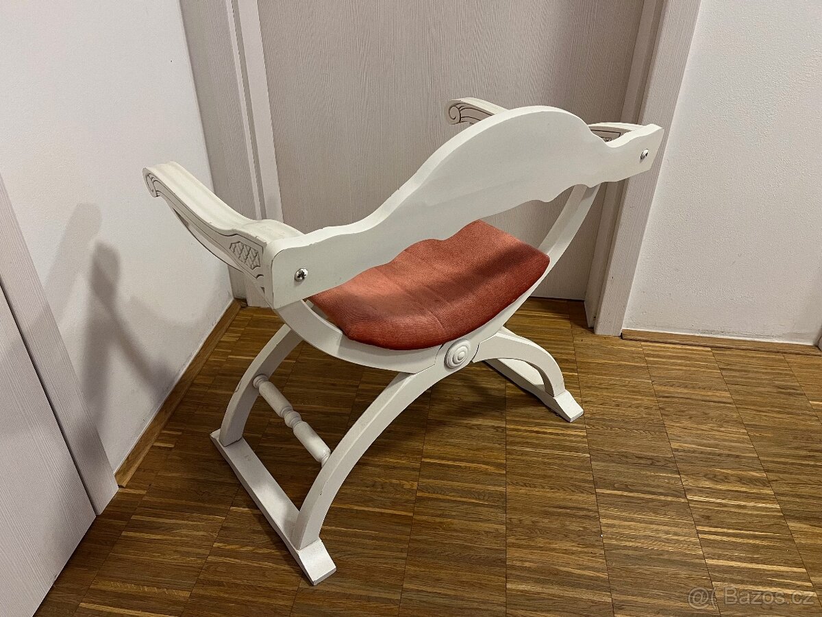 Retro bílá židle - 3