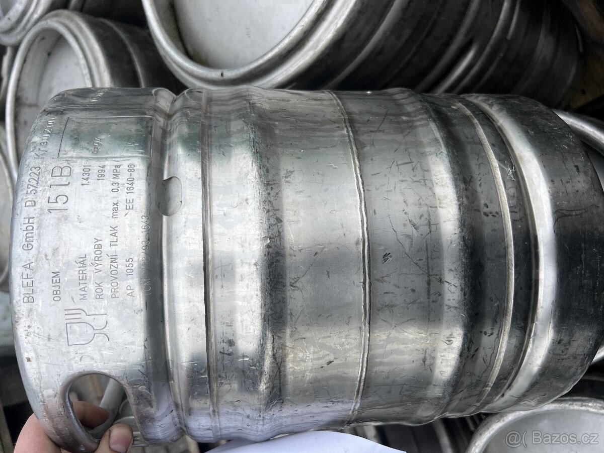 Nerezové pivní sudy ( 15l 20l 30l 50l ) - 3