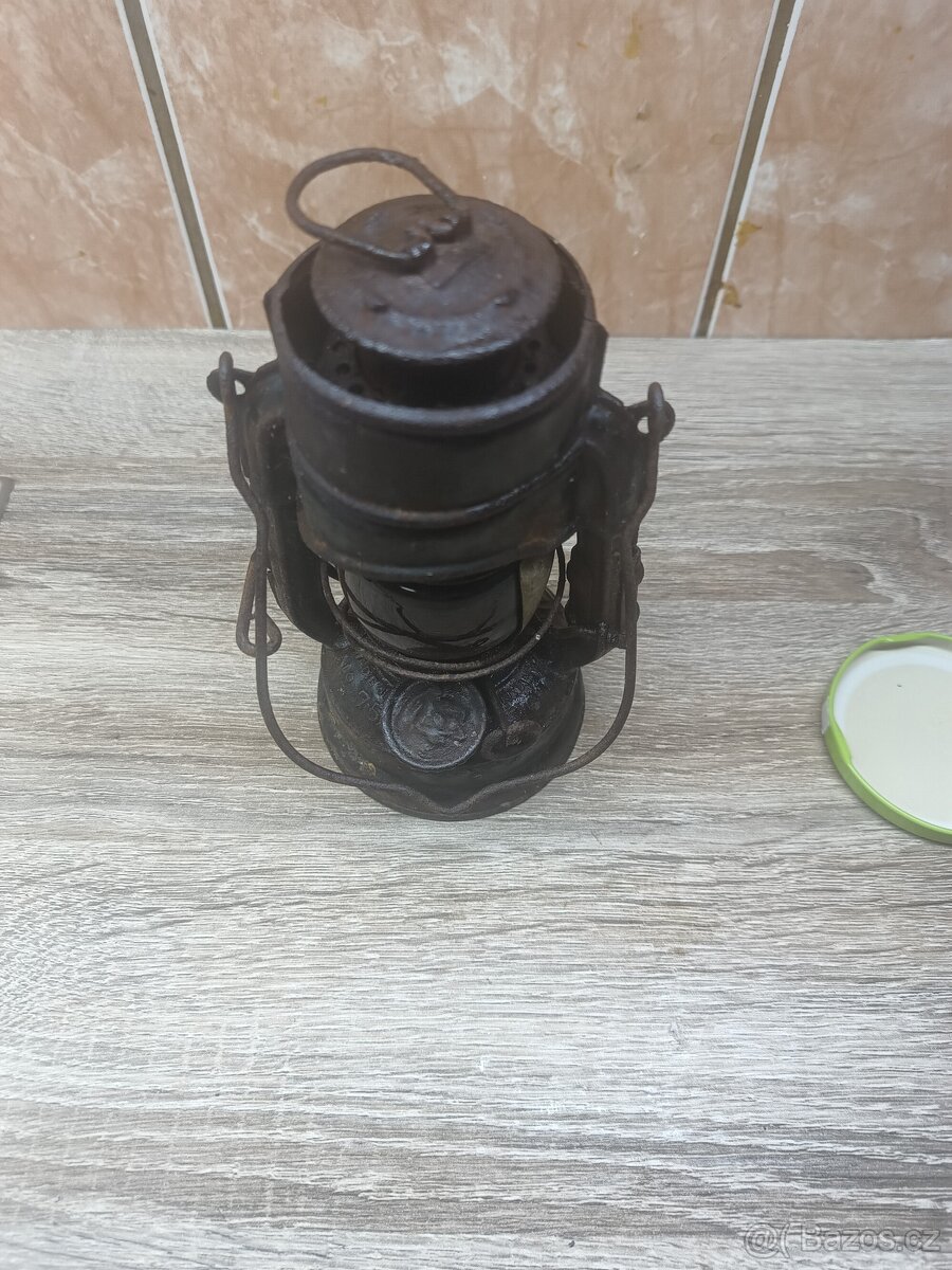 Stará německá lampa Feuerhand -Atom 75 - vzácná - 3