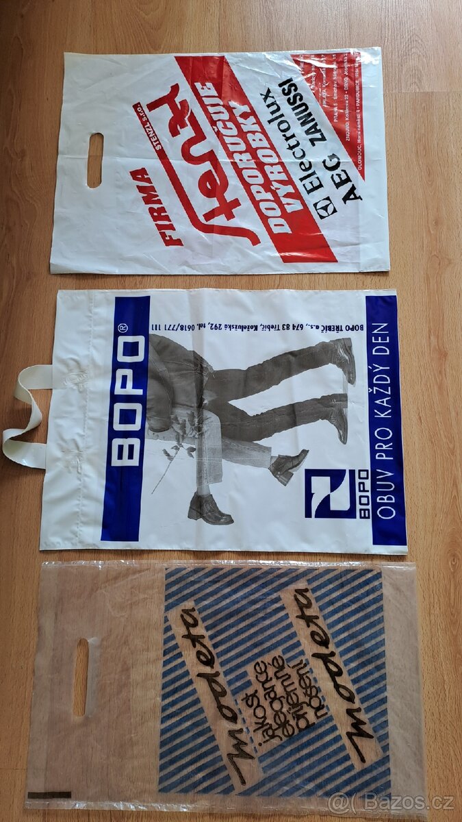 Igelitové, papírové tašky a retro sáčky pro sběratele - 3