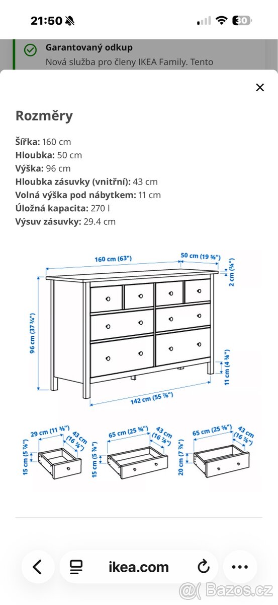 IKEA komoda Hemnes - 3