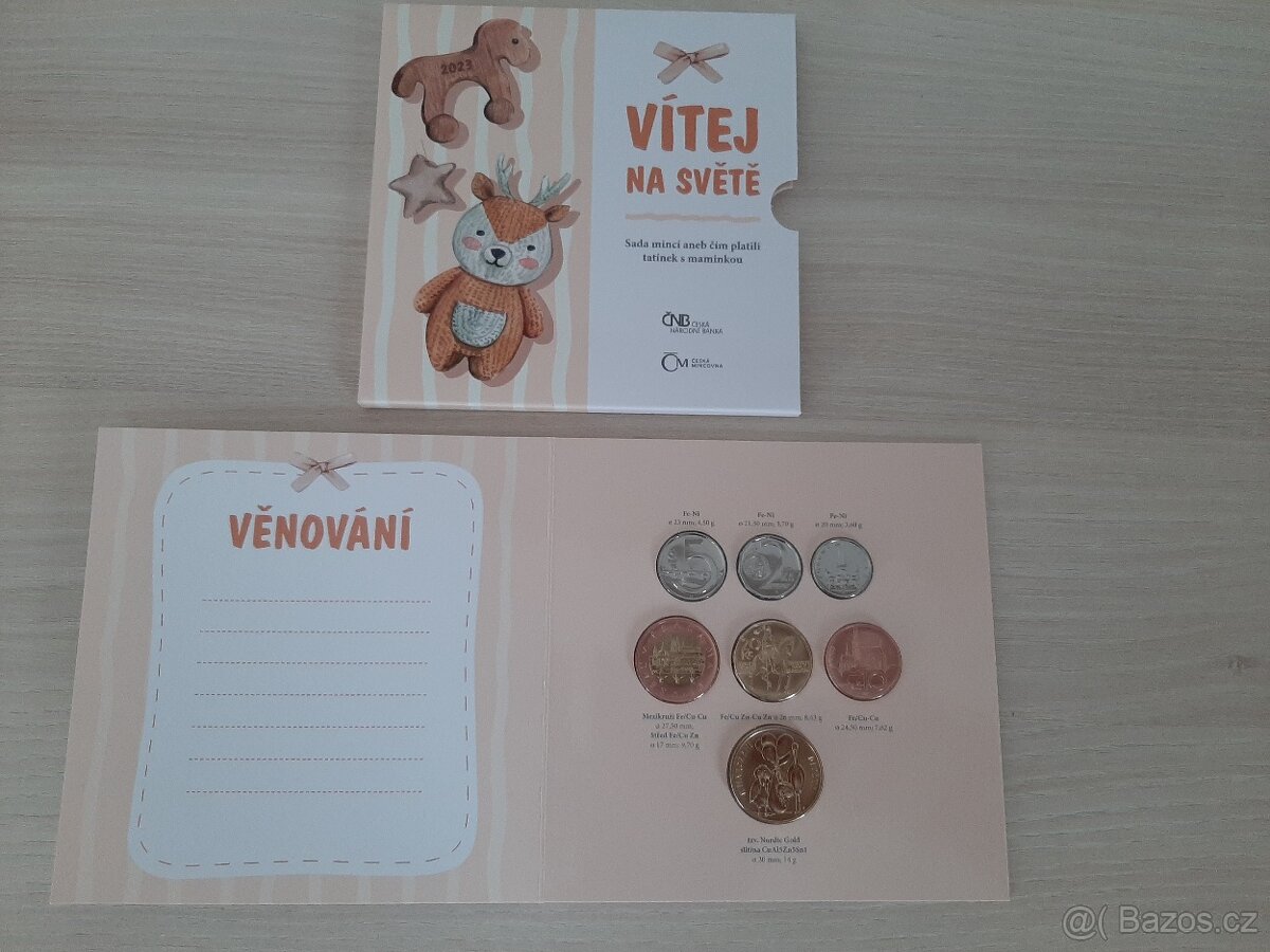 Sada oběžných mincí 2023 VÍTEJ NA SVĚTĚ, NAROZENÍ DÍTĚTE - 3