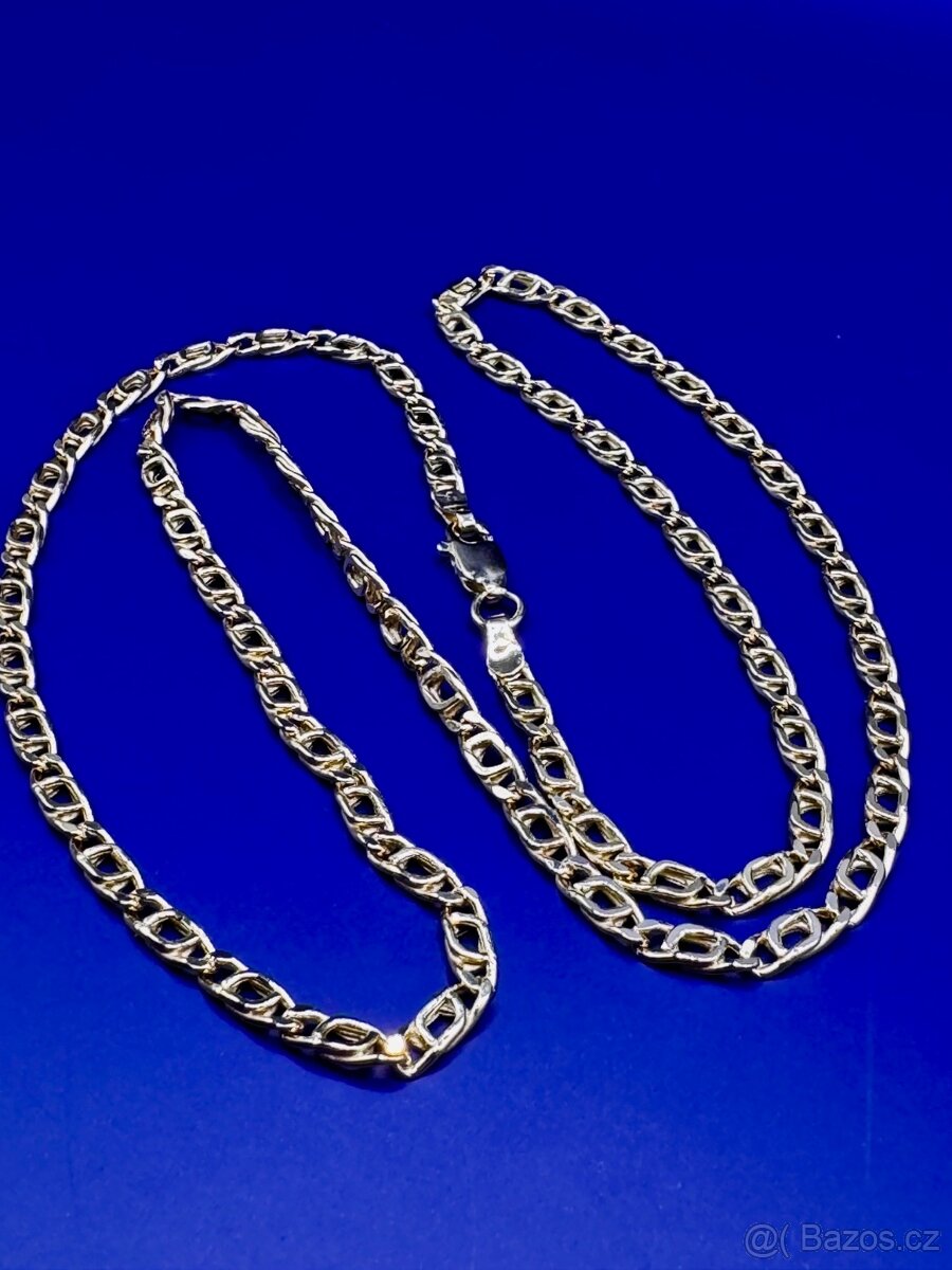 zlatý řetízek 14 karátů 585/1000 - 3