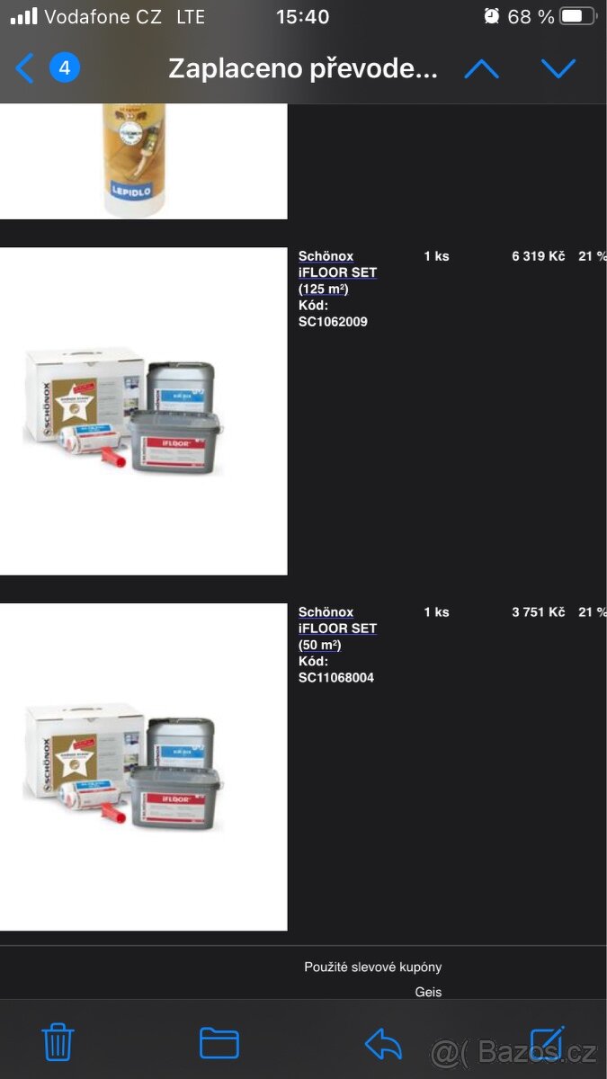 Vinyl - Podlahové lepidlo Schönox iFLOOR SET - 3