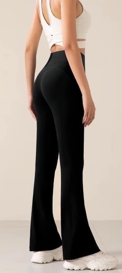 vyteplené leginy do zvonu - 3