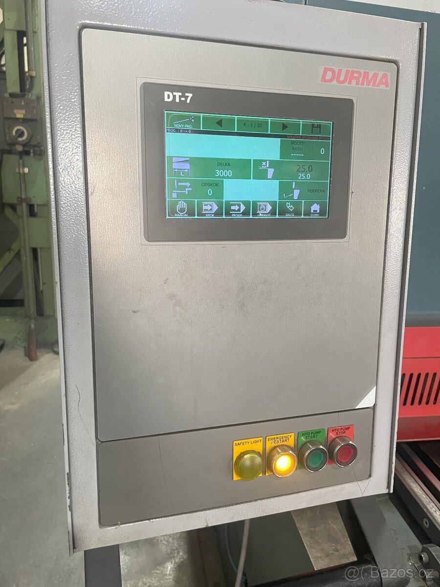 Nůžky tabulové 3100x6 DURMA - 3