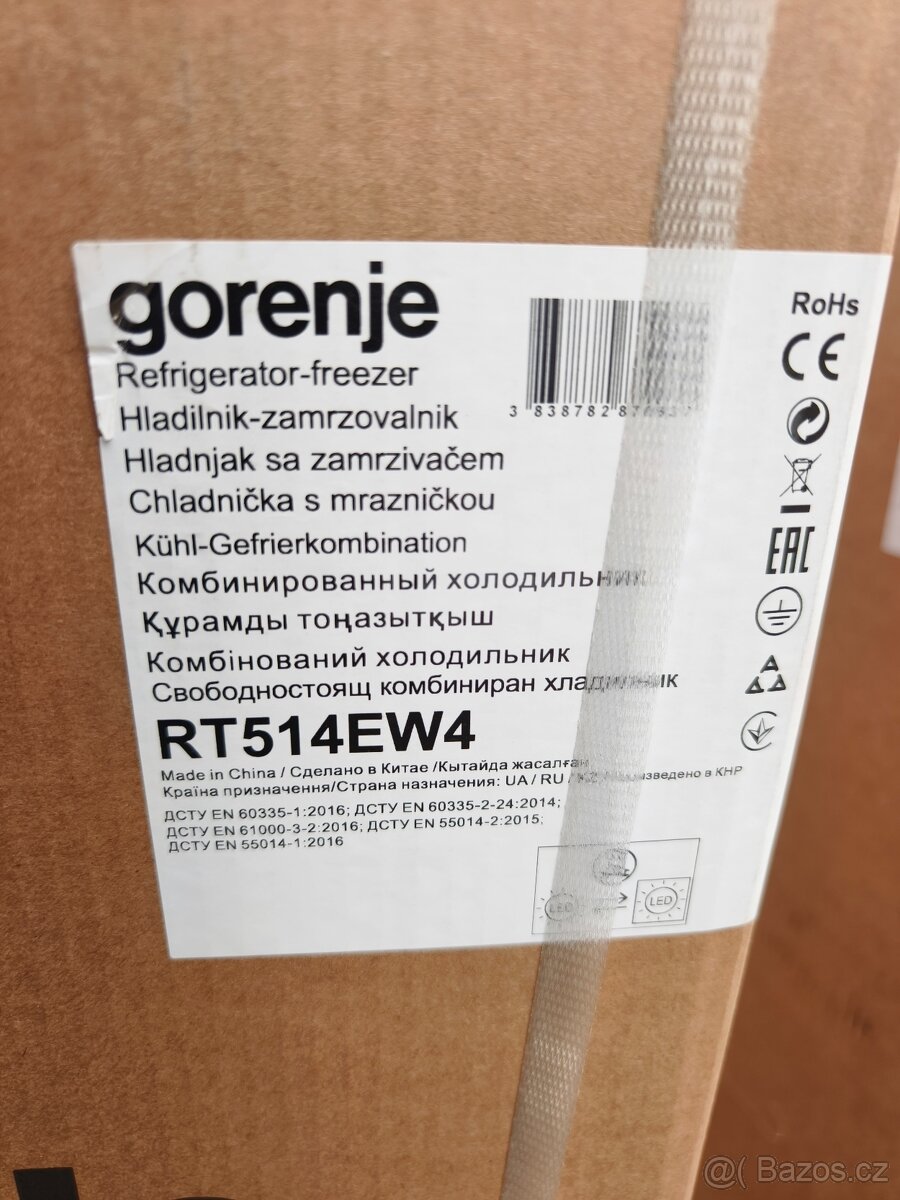 Chladnička Gorenje RT514EW4, 144cm, nepoužitá, plná záruka - 3