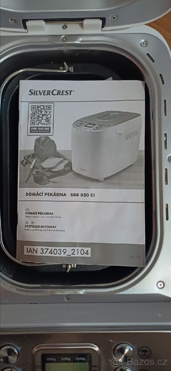 Domácí pekárna SilverCrest SBB 850 E1 - 3