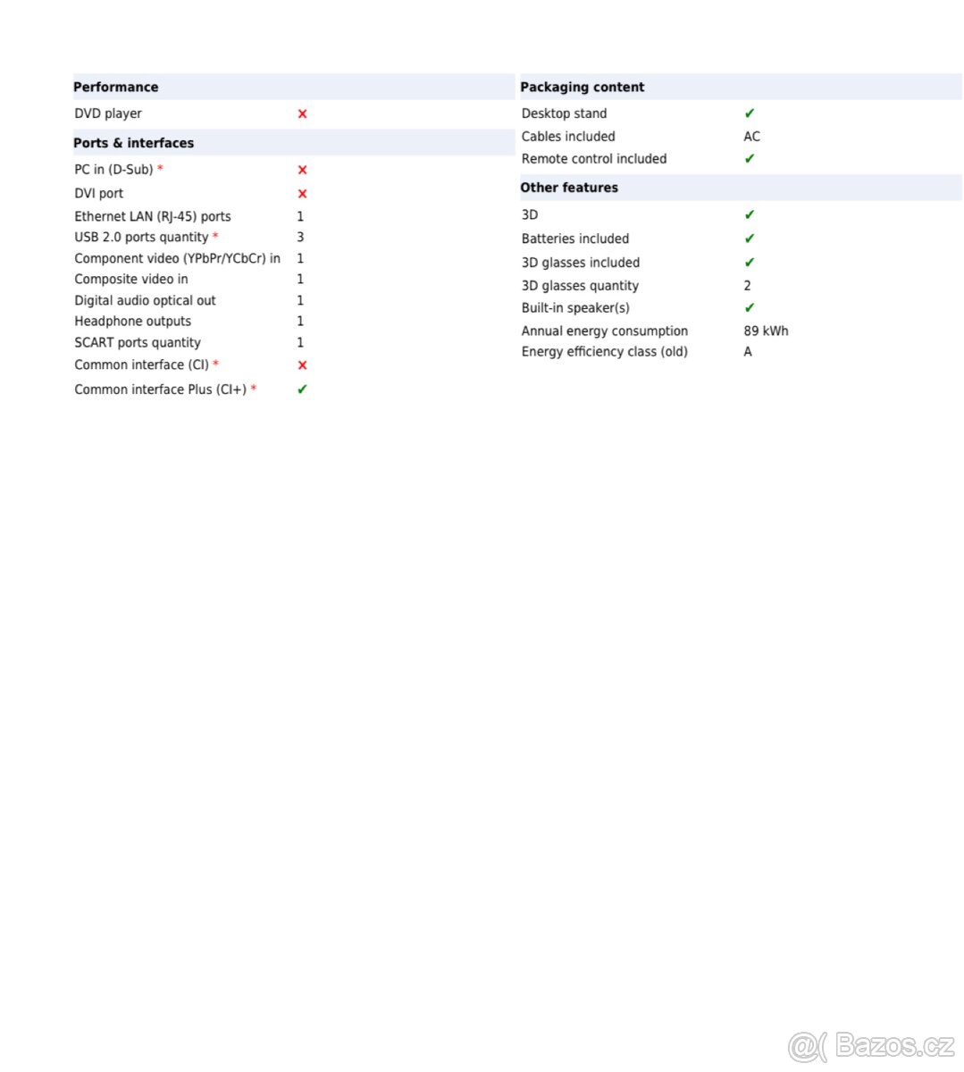 LED TV UE40F6890 - 3