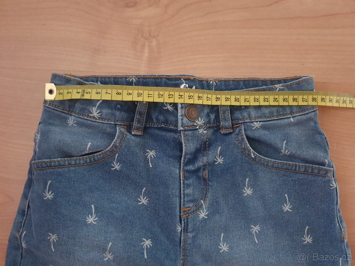 Riflové džínové v.134 kraťasy šortky bermudy C&A nové - 3
