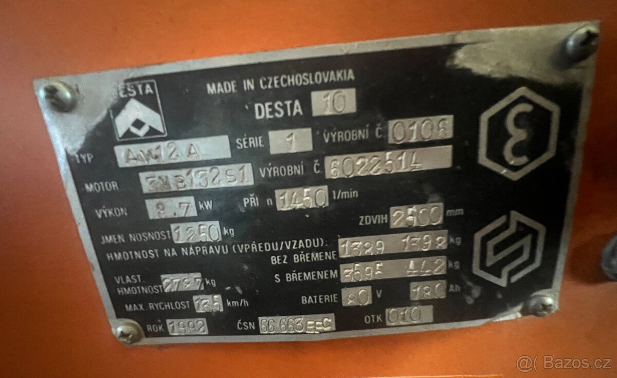 Vysokozdvižný vozík DESTA na ND - 3