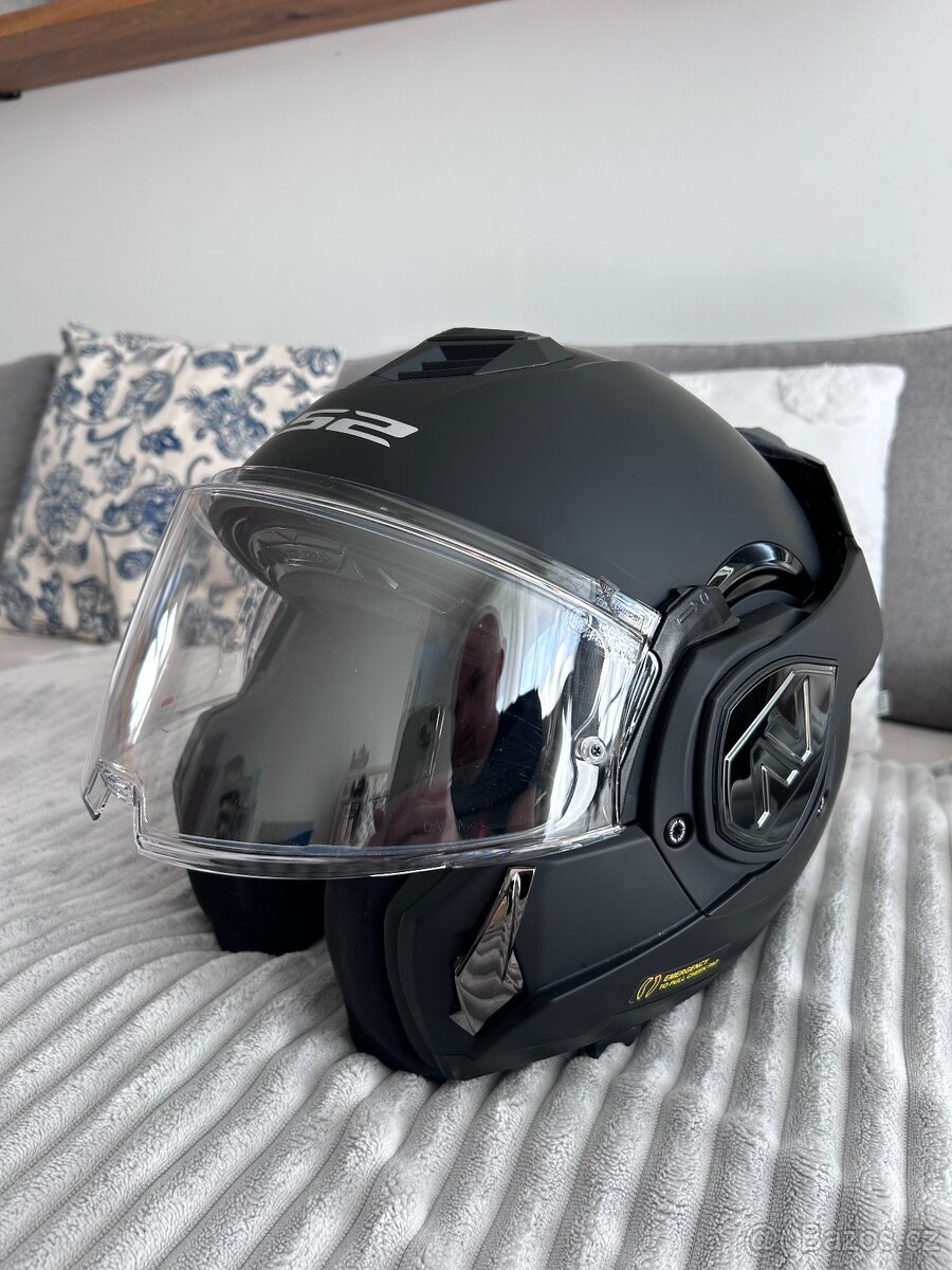 Překlápěcí helma LS2 Advant L SOLID Matt Black FF906 - 3