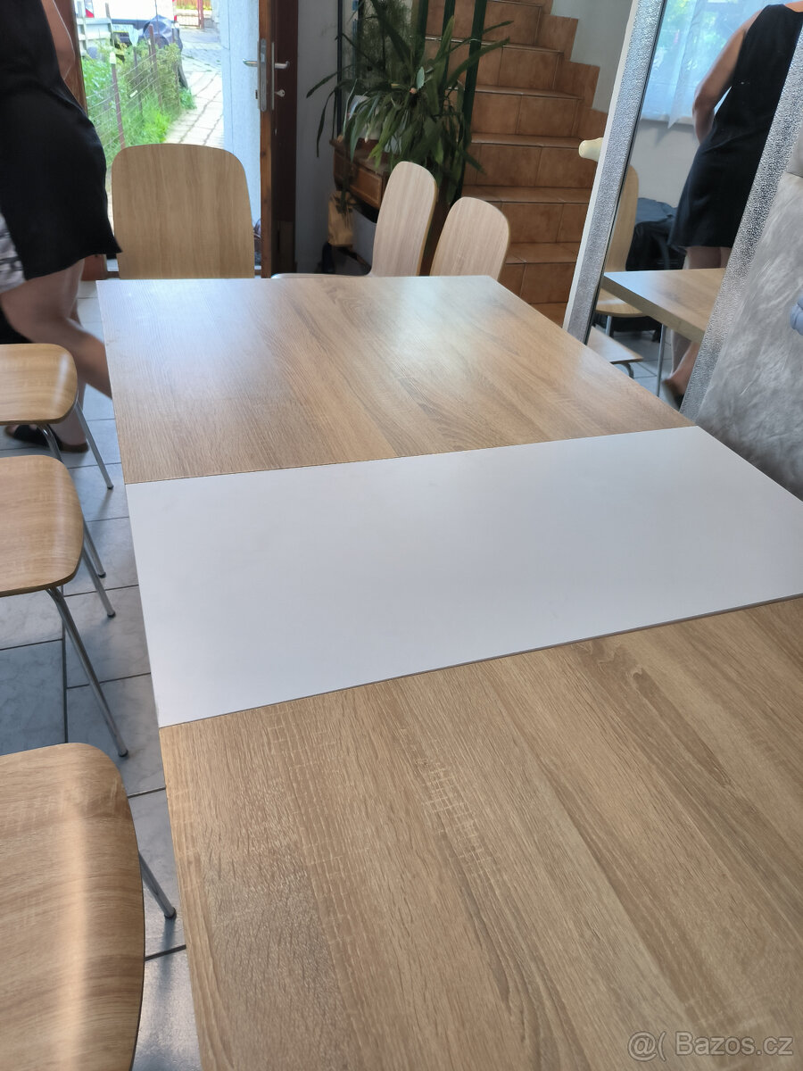 Velký zánovní Stůl + židle - 3