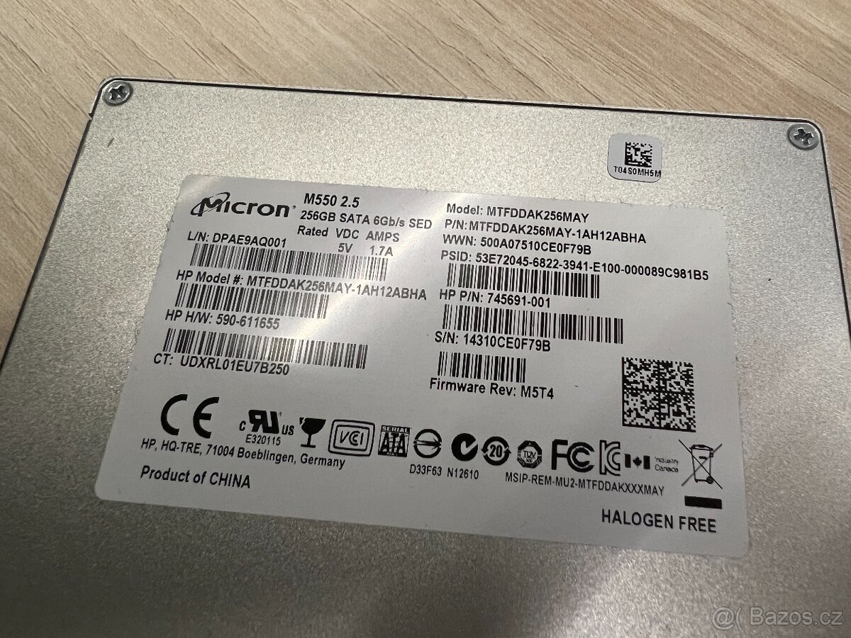 2x SSD Disk Samsung a Micron, sata III, 6gbps, 256gb - 3