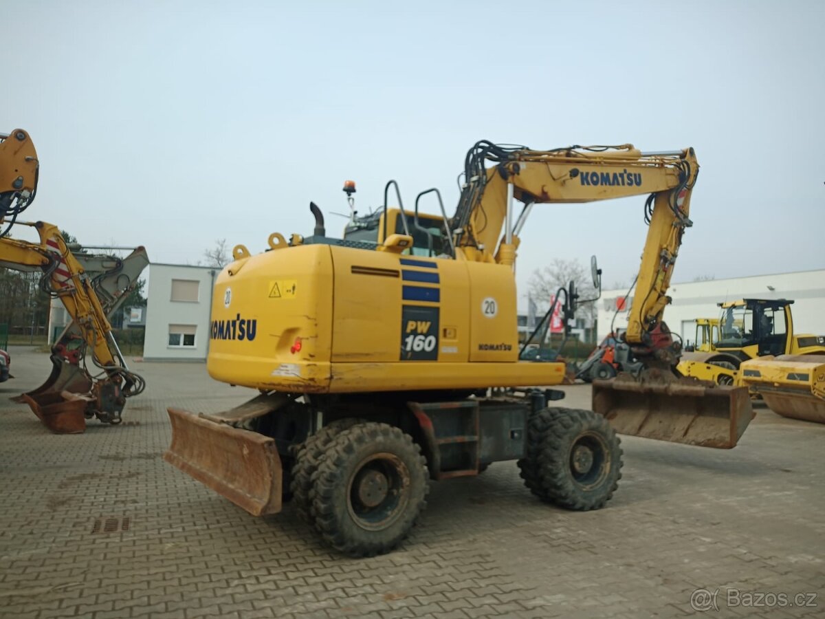 Kolový otočný bagr Komatsu PW 160-10 - 3