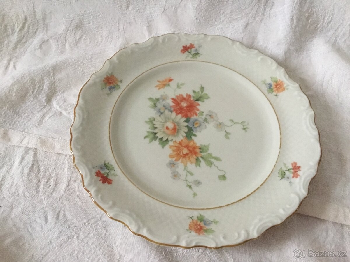 desertni talirek dobovy, dzbanek, velký talir - 3