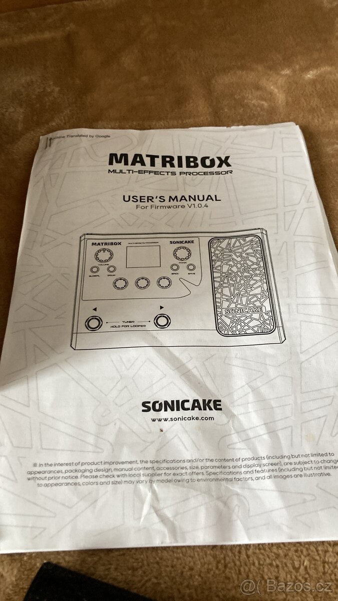 Nabízím Matribox multi-effects processor - 3