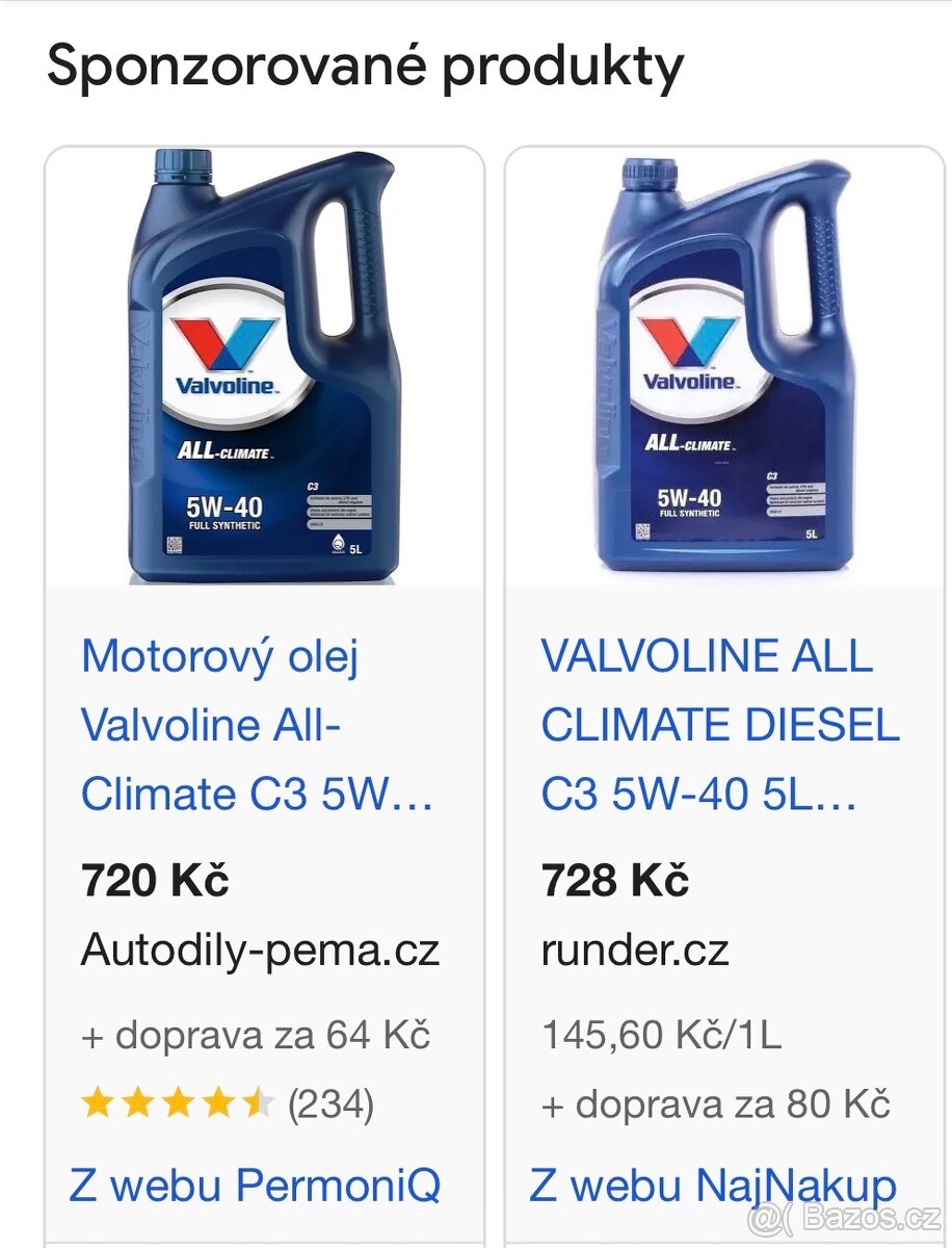 Nový olej 5w40🍀 5L🍀 - 3
