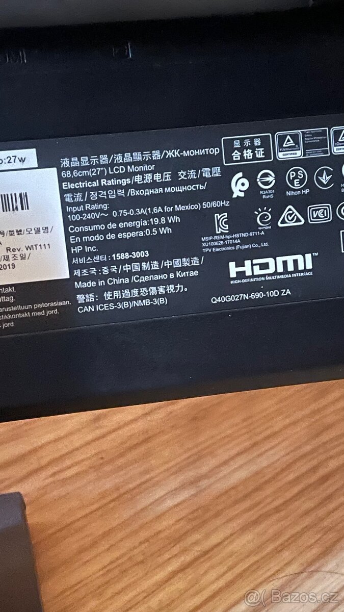 Monitor hp 27w 60hz 27 palcu - 3