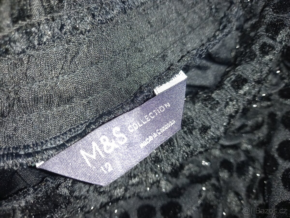 Černá M&S halenka s trpitivou aplikací vel. 40 - 3