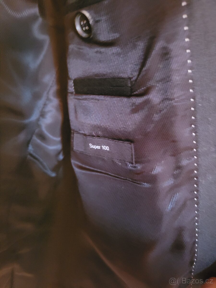 Pánský vintage oblek Hugo Boss - Super 100 - 3