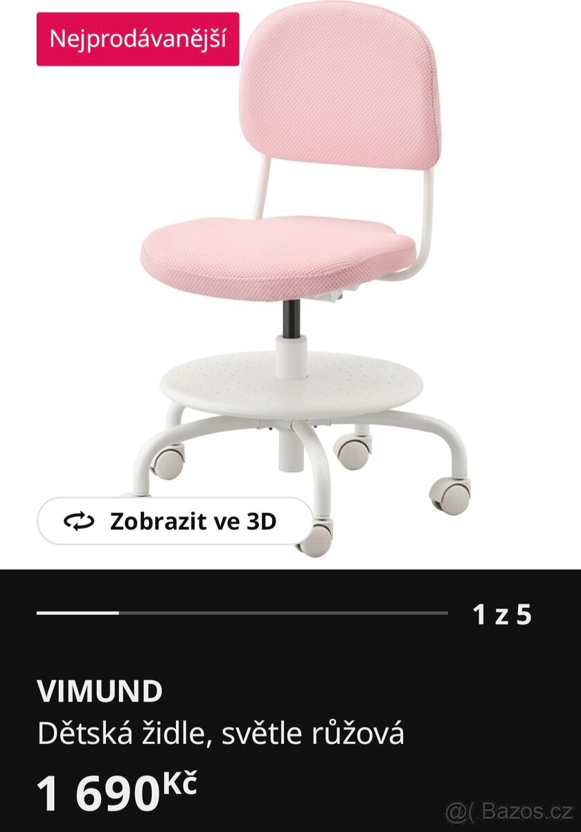 Dětská židle VIMUND - ikea - 3