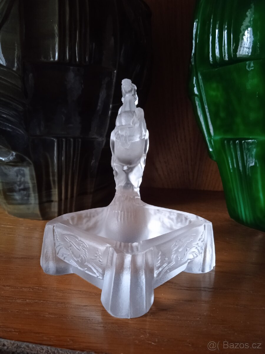Popelník art Deco, Hoffmann? Sklárny Desná. - 3