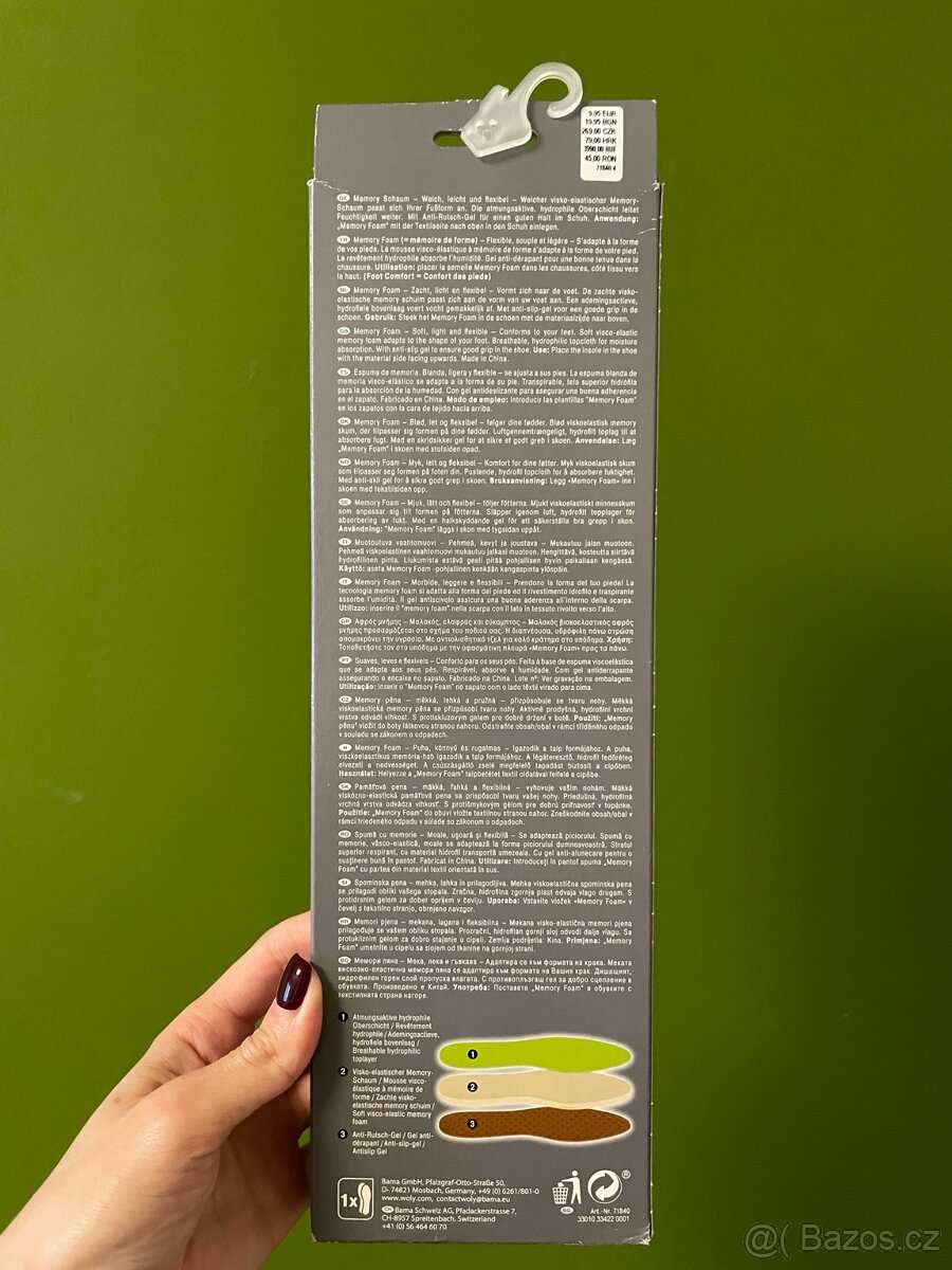 Vložky do bot Woly Memory Foam, vel. EU 42/43 - 3