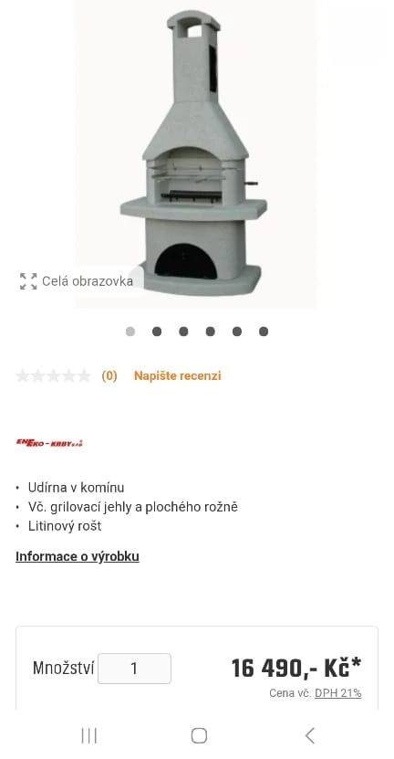 Prodej zahradního krbu s udírnou - 3