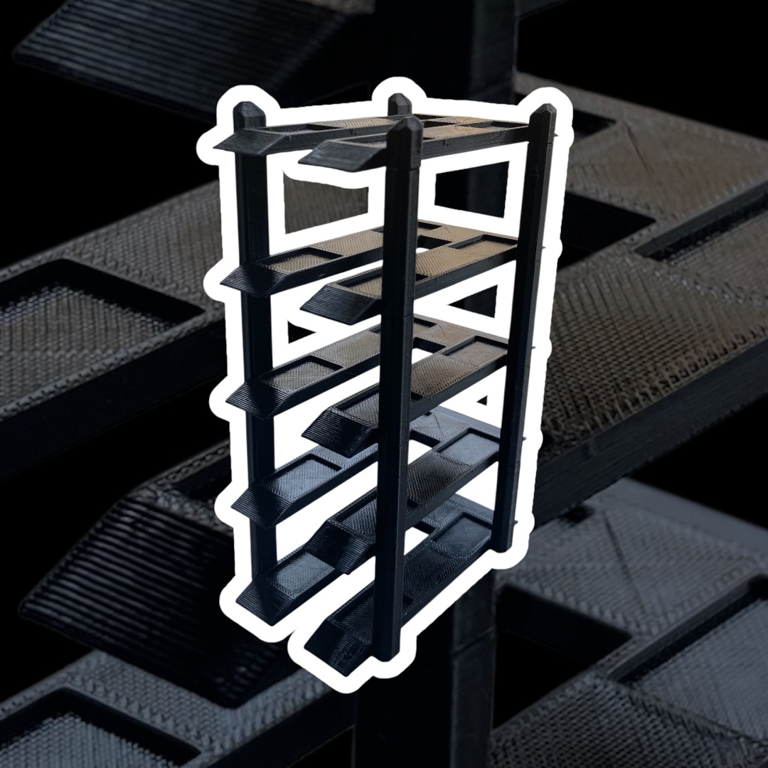 Modulární stojánek na autíčka z 3D tiskárny – rozšiřitelný - 3