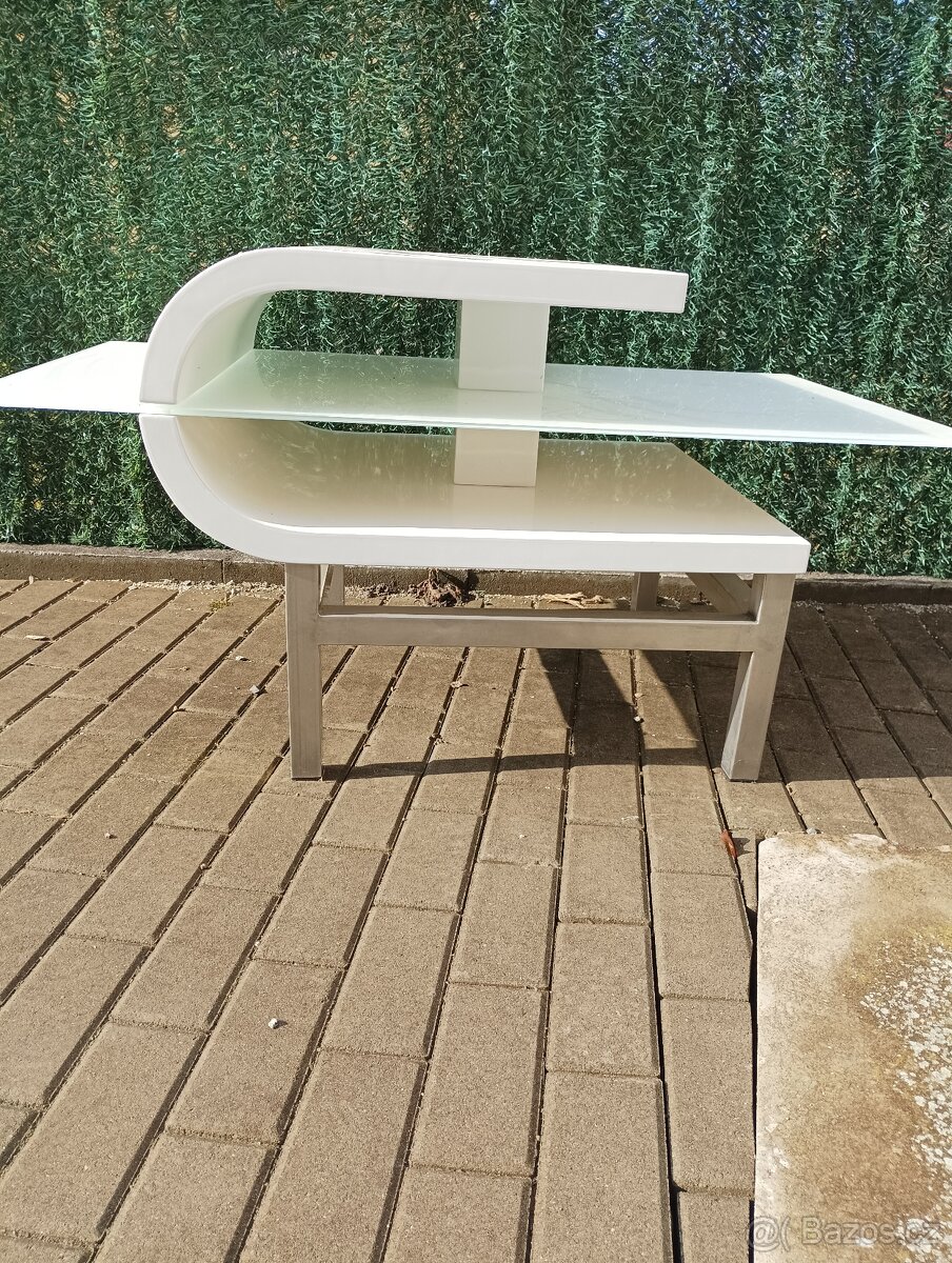 Stůl ,sklo ,nerez - 3