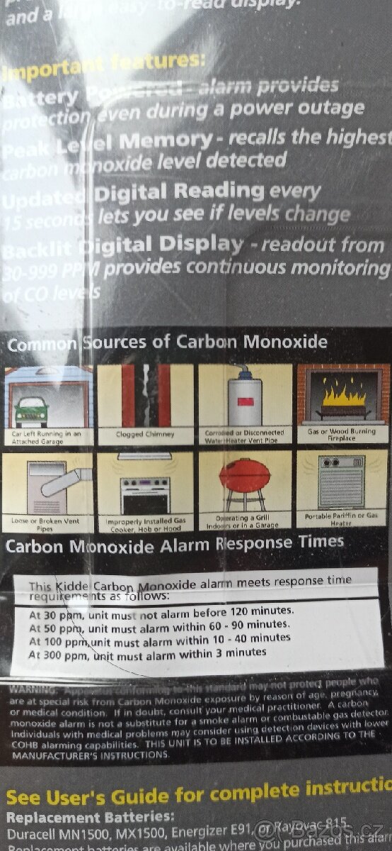 Detektor oxidu uhličitého - 3