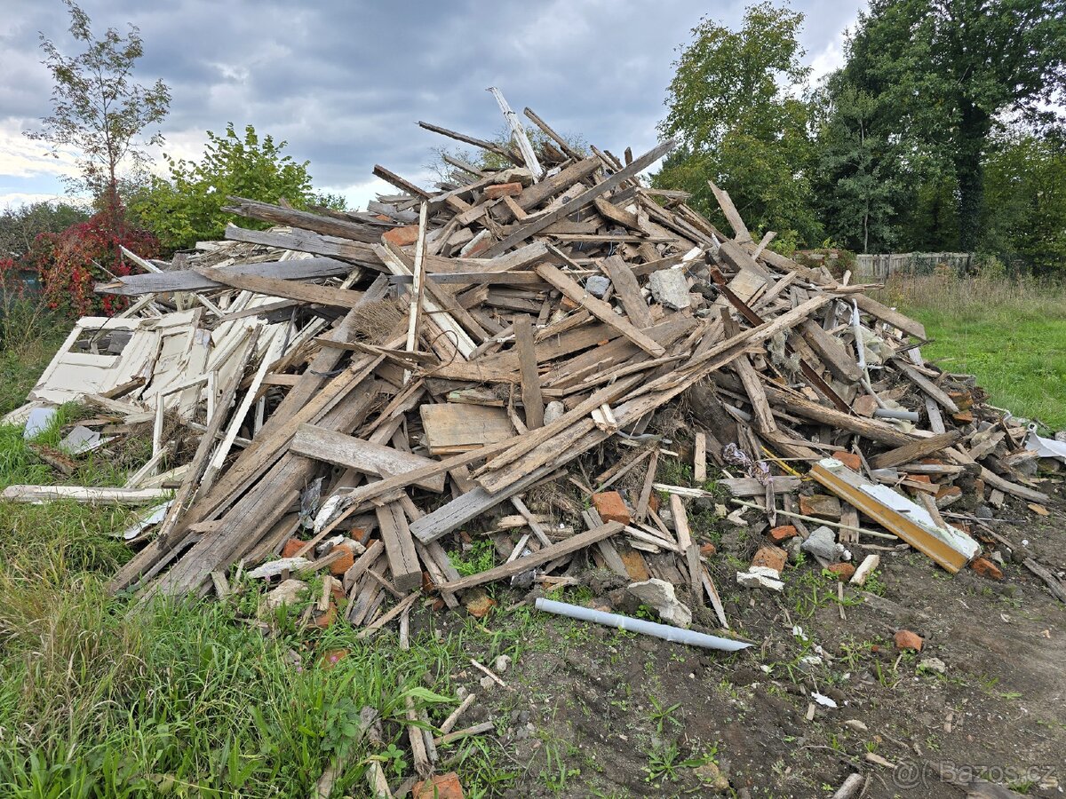 Stavební dřevo po demolici za odvoz - 3
