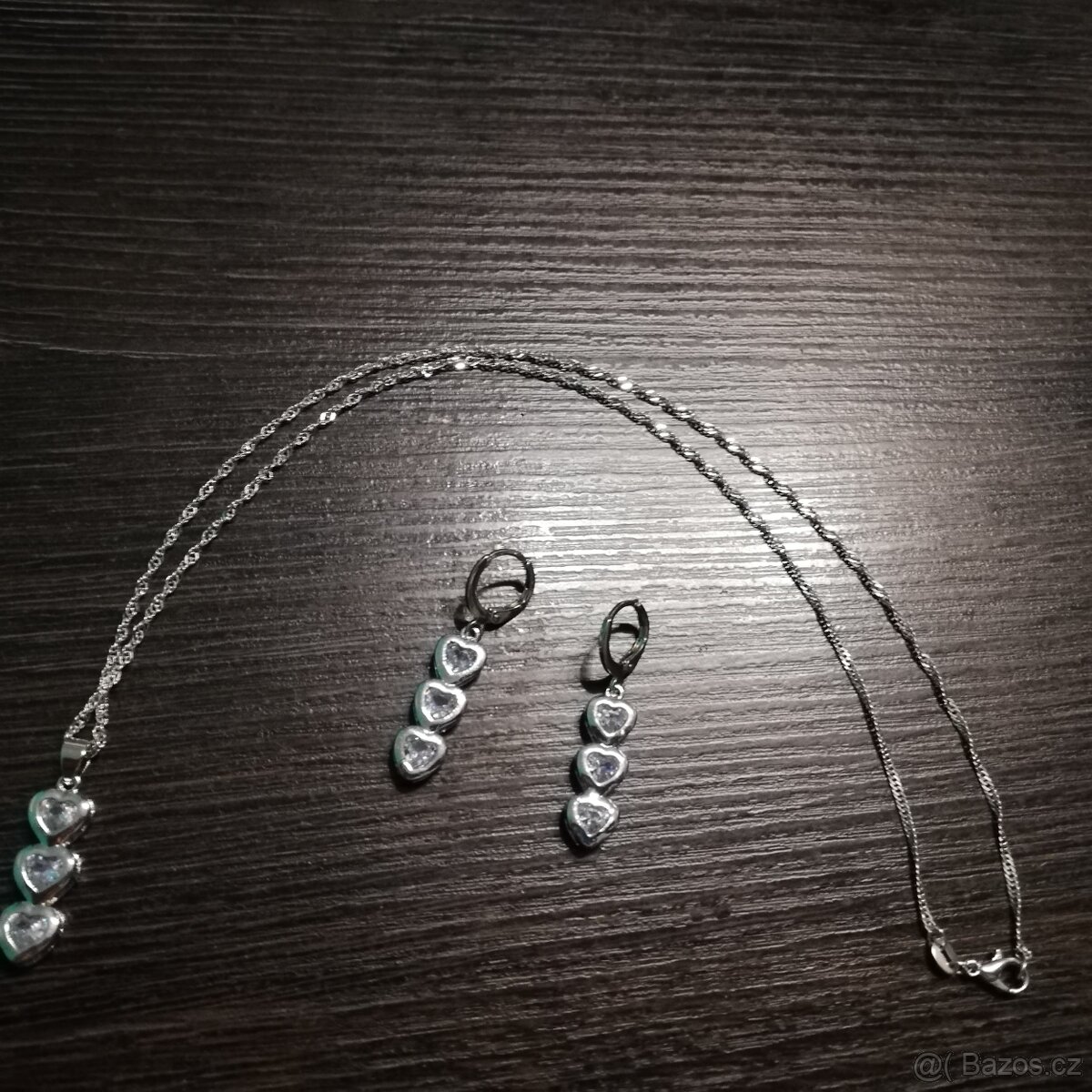 Sada stříbrná srdíčka - 3