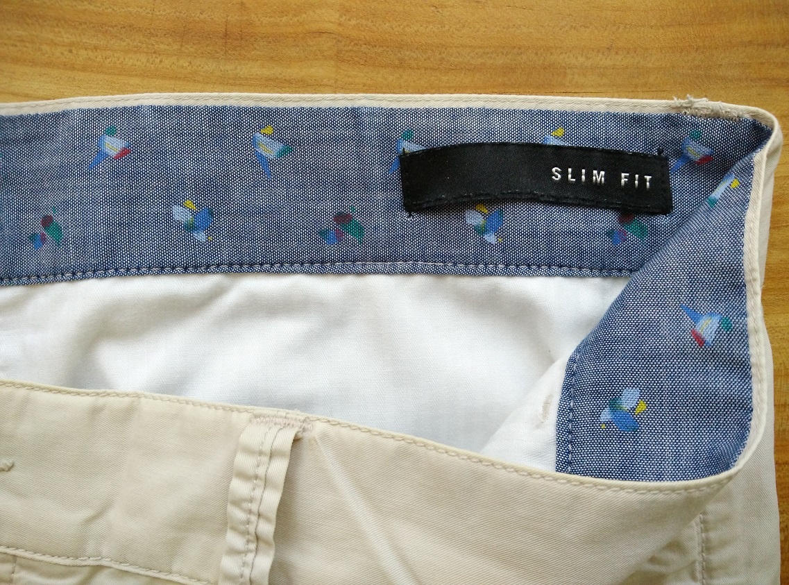 Pěkné H&M HM kraťasy, pánské vel L/XL 34/36 52/54 bílá barva - 3