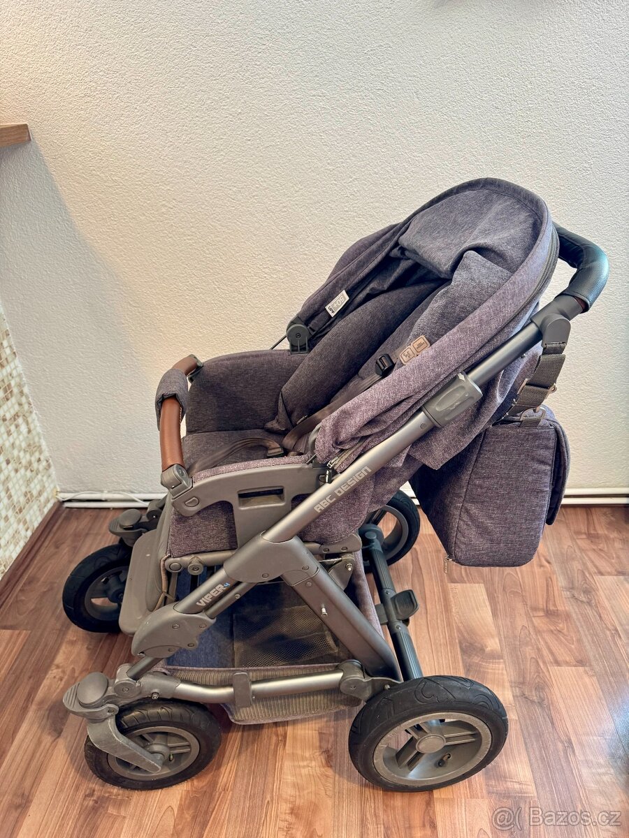 ABC Design Viper 4 – kombinovaný kočárek + Cybex, TOP stav - 3